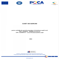 Caiet de Sarcini spații verzi